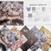Новый стиль Креативные DIY Бумажные кошки 50 шт. DIY Бумажные модели кошек и собак Милые печатные оригами животные декор Складные животные оригами