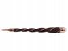 Twisted Wood and Quartz Crystal Wand