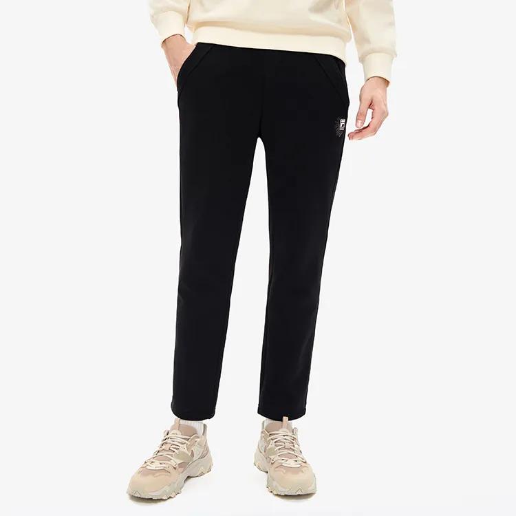 FILA Casual Pants Men's Jet Black Moderate Straight Fit Pants (Unisex) Casual Pants F11M248602F BK