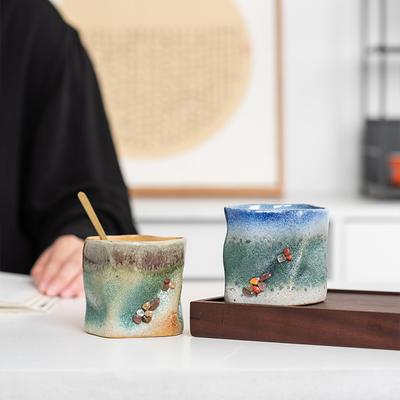 Популярная грубая керамическая кофейная чашка, креативная керамическая чашка, нестандартная чашка для воды, высококачественная чашка для замены в печи