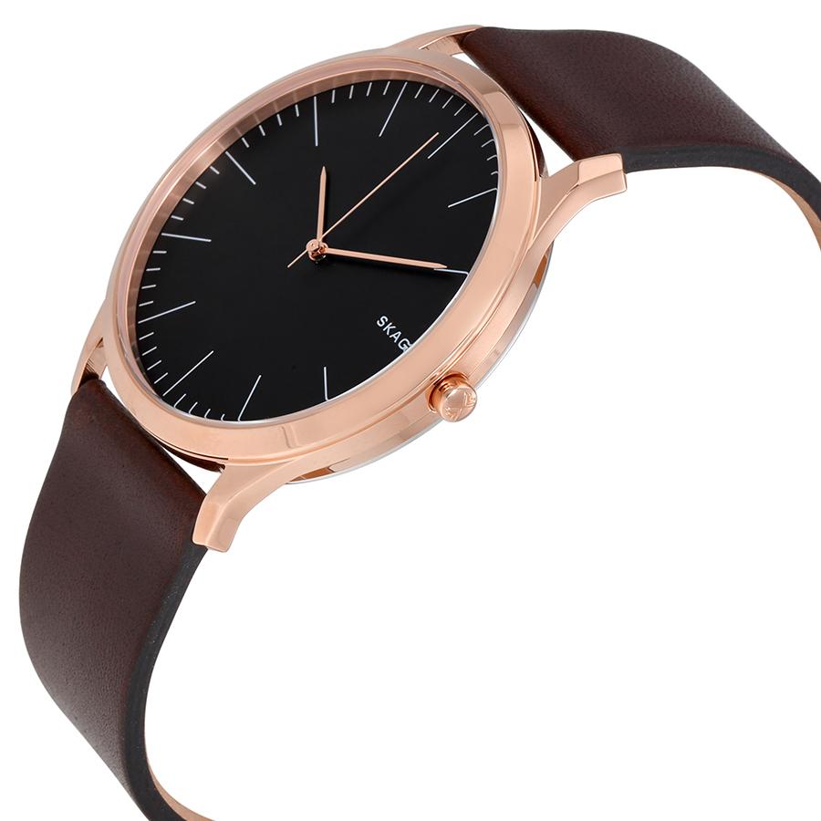 Skagen Jorn Мужские часы с темно-серым циферблатом Женские кварцевые часы Нержавеющая сталь 30 м 41 мм час SKW6330