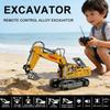 High-quality  15/17 CH Alloy Remote Control Excavator 2.4G RC Crawler Engineering Vehicle Toy for Kids Christmas Birthday Gift