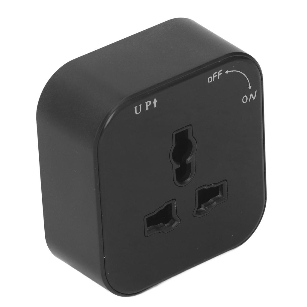 Square Track Adapter Surface Mounted Power Outlet Socket with Indicator Universal Interface 250V 13A