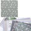 7Pcs Cotton Pre Cut Fabric Bundle Grey Assorted Fabric Squares  For Crafting Projects