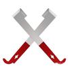 Stainless Bee Hive Tool Frame Lifter J Shape Hook Red 27cm Cut Honey Knife Beehive Scraper Beekeeping Tools Beekeeper Supplies
