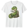 Tea Rex Funny Dinosaur Drinking Tea Unisexs T Shirt Graphic Novelty Tee