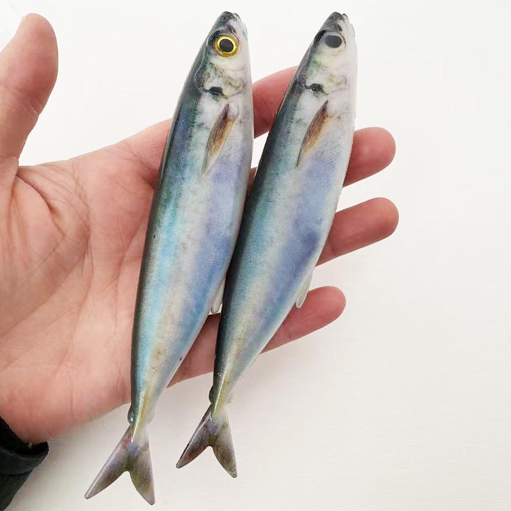 Набор силиконовых приманок 3D Barracuda - 2 шт., 15 см/33,5 г, Мягкая приманка с дизайном глаз рыбы