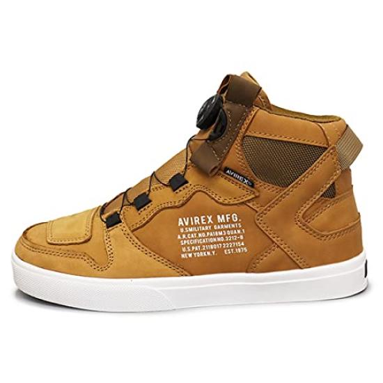 AVIREX AV2278 DICTATOR biker shoes GOLD NUBUCK US9