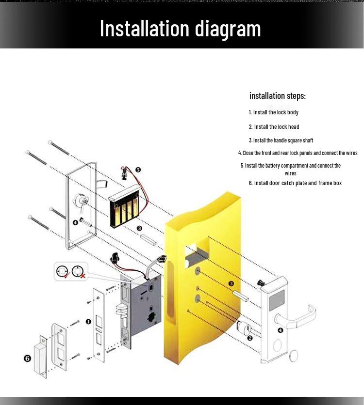 Bluetooth Magnetic Card Door Lock for Hotels and Guesthouses