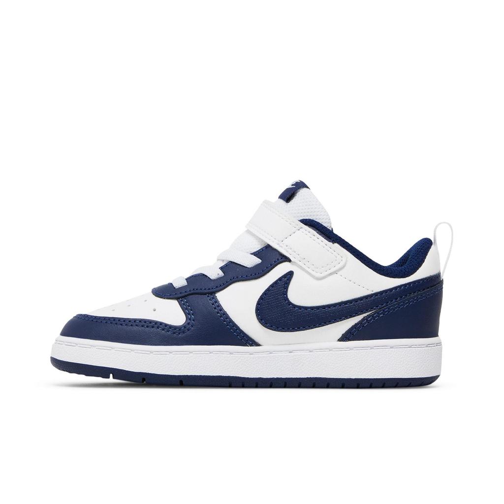 Nike Court Borough Low 2 Toddler 'White Signal Blue' (Unisex) White / Signal Blue / Blue Void Toddler Shoes BQ5453 107