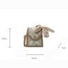 Women Fashion Ladies Bag Simple Floral Straw Messenger Bag Lightweight Crossbody Bag for Summer Beach Holiday AVE