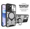 Для Oppo Realme C35 чехол слайдер камера противоударный бронированный чехол для телефона Realme C35 C 35 RealmeC35 автомобильный магнитный держатель кольцо задняя крышка