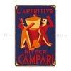 Campari Metal Sign Classic Create Pub Bar Cave Cinema Tin Sign Poster