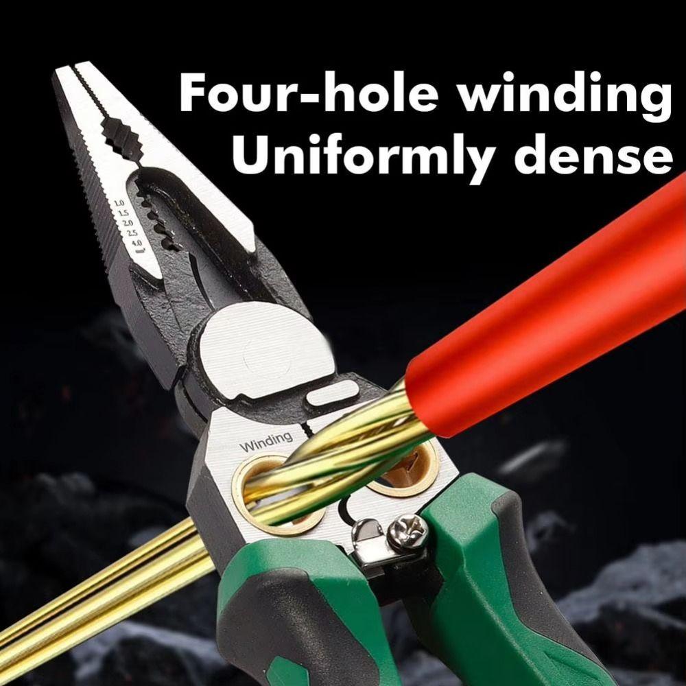 Stainless Steel Electrician Wire Stripping Pliers 8 in 1 Wire Crimping Pliers  Splitting