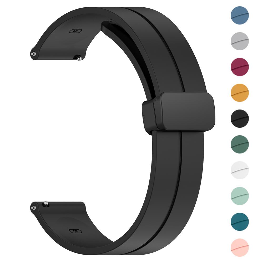 20 мм 22 мм ремешки для часов для Amazfit GTS 4/3/2/2e/GTS2 Mini/GTR 4/Pro/helio Магнитная петля силиконовый браслет Amazfit bip 3 5 6 ремешок