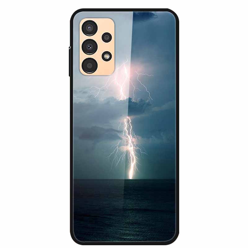 Чехол для Samsung A53 5G 2022 Мраморное Закаленное Стекло Жесткая Задняя Крышка для Samsung Galaxy A33 A73 5G Чехлы для Телефона Защитные Fundas