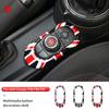 Декоративная накладка-стикер на панель ручек управления для MINI Cooper F56 F55 F57, наклейка на мультимедийный центр автомобиля, аксессуары для интерьера
