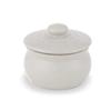 Yamanaka Pottery Zelkova Kiln Jar with Lid Japanese Pottery Storage Canister Made In Takada Diatomaceous Negative Umeboshi Tea Tea Leaves (White -