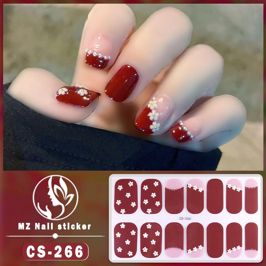 CS водонепроницаемый гель-лак для ногтей без запекания, пленка для ногтей, все прилипают к японскому корейскому ветру, маленькая красная книга, та же наклейка для ногтей, пленка для ногтей, пленка для ногтей