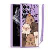 Cute Capybara Case for Samsung Galaxy S26 Note 20 10 Ultra S25 Edge S21 Plus S20 FE S24 Ultra S23 S22 Phone Cover