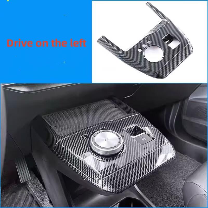 LHD/RHD Car Window Control Lift Panel Cover Sticker Carbon Fiber 4pcs for MG4 MG 4 EV Mulan 2023- 2024 Acc. hga6