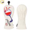 Landa Golf Wood Club Head Cover with Wine Glass Embroidery