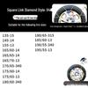 Stainless Steel Anti-Skid Winter Snow Chains for Car, Truck, and Van Tires