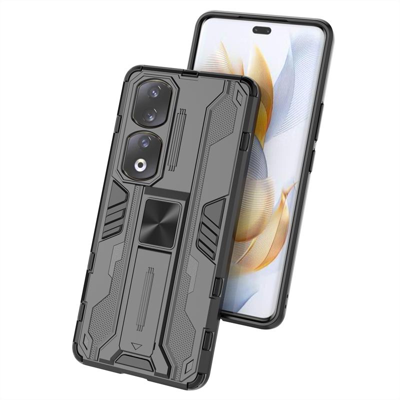 Для Honor 90 Pro Чехол Противоударный Бронированный Магнитный Держатель Чехол Для Телефона Для Xonor Honer Honar 90Pro Honor90 Honor90Pro 5G Задняя Крышка