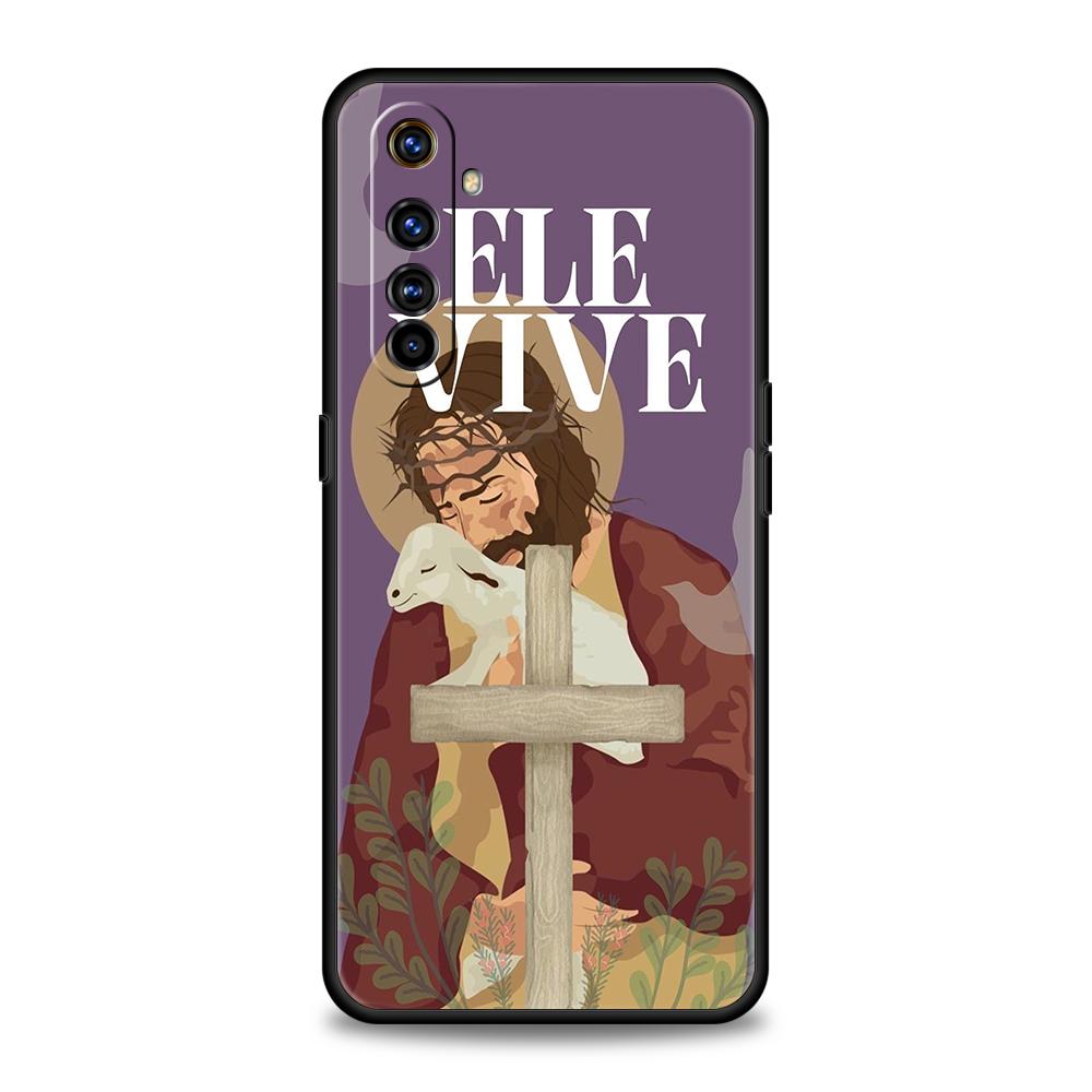 Стих из Христианской Библии Иисус Для Realme GT Neo 2 3 3T 5 Чехол Для Realme 12 11 5G 10 9 8 5G 7 6 GT5 GT3 Pro C25 C35 Чехол