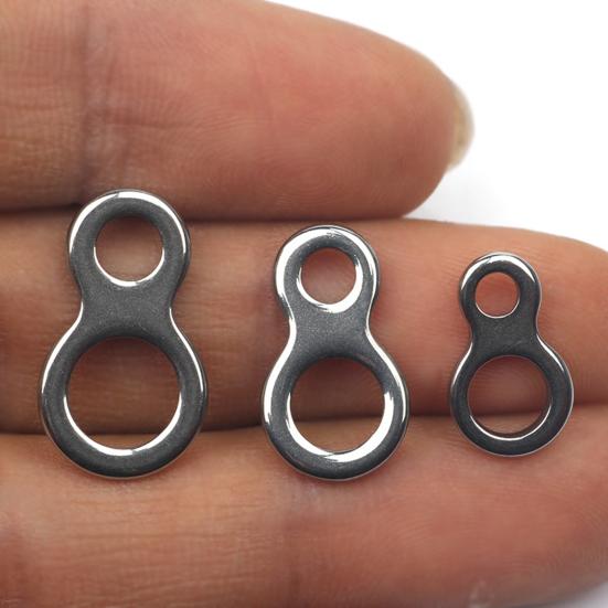 10 шт. 8 сплошных колец 2 отверстия износостойкая нержавеющая сталь прочные для рыбалки джиггинг для улицы