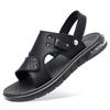 Модные дышащие и удобные мужские летние пляжные туфли с открытым носком для молодежи, пляжные тапочки двойного назначения, нескользящие мужские сандалии