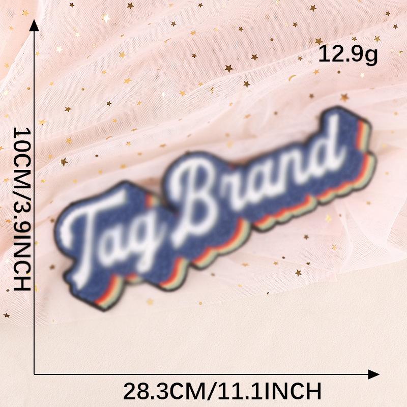 Вышитая этикетка с английскими буквами, нашивка на полотенце, вышитый значок, тканевая этикетка, аксессуары для одежды, сшитая своими руками, вышитая наклейка на ткань