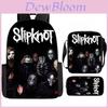 Slipknot Набор из 3 предметов: рюкзак, сумка через плечо, пенал из ткани Оксфорд для школьных принадлежностей