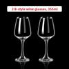 Large Size Crystal Wine Glasses Set Home Use High Footed Red Wine Cup European Style Creative Wine Drinking Utensils