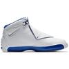 Кроссовки унисекс Air Jordan 18 Retro White Sport Royal 2018 металлик-серебристый AA2494-106