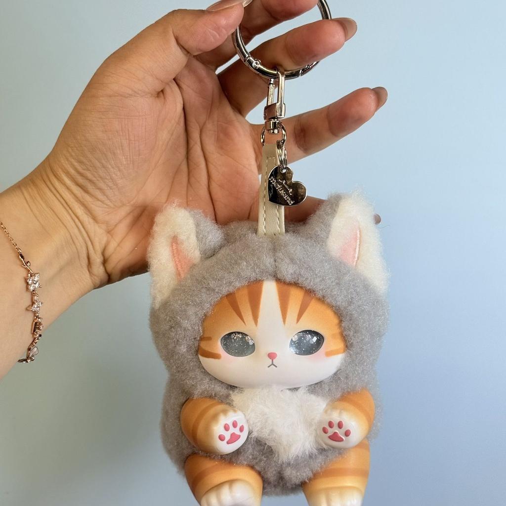 Новые виниловые игрушки Mofusand Серия Акула Кот Удивленный Коробка Игрушки Украшения Для Детей день рождения Девочки Подарок Кулон реплика