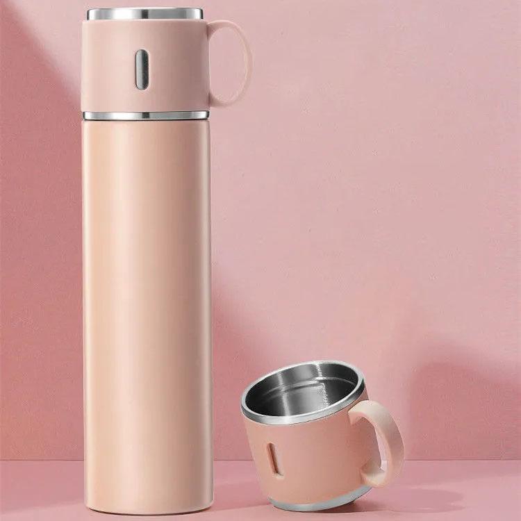 Изолированная чашка из нержавеющей стали, большая емкость, корейская студенческая чашка для воды, простая портативная изолированная чашка для воды в стиле Ins