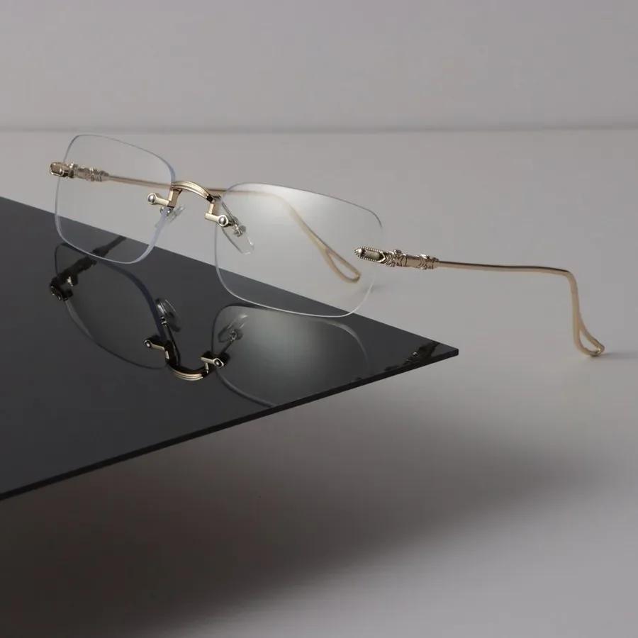 Minimalist Luxury Square Frame Glasses Clear Lens Eyewear for Women Men Cool Transparent Oculos