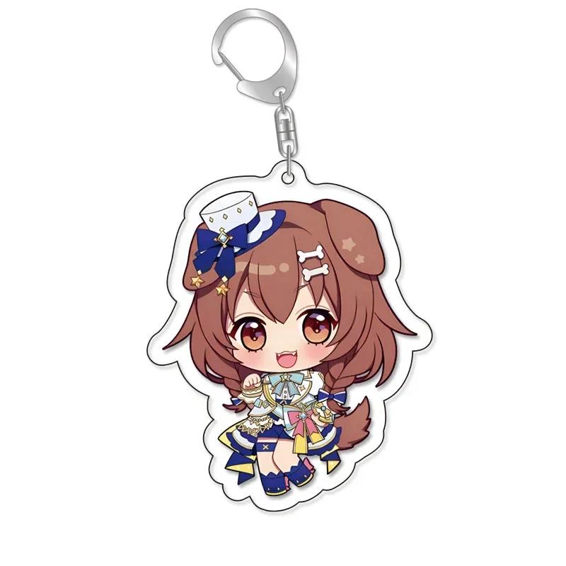 Vtuber Накири Аямэ Сираками Фубуки Минато Аква Гавр Гура Lovelive Мультяшный Милый Брелок Каваии Брелок Части для Сумки и Модный Подарок
