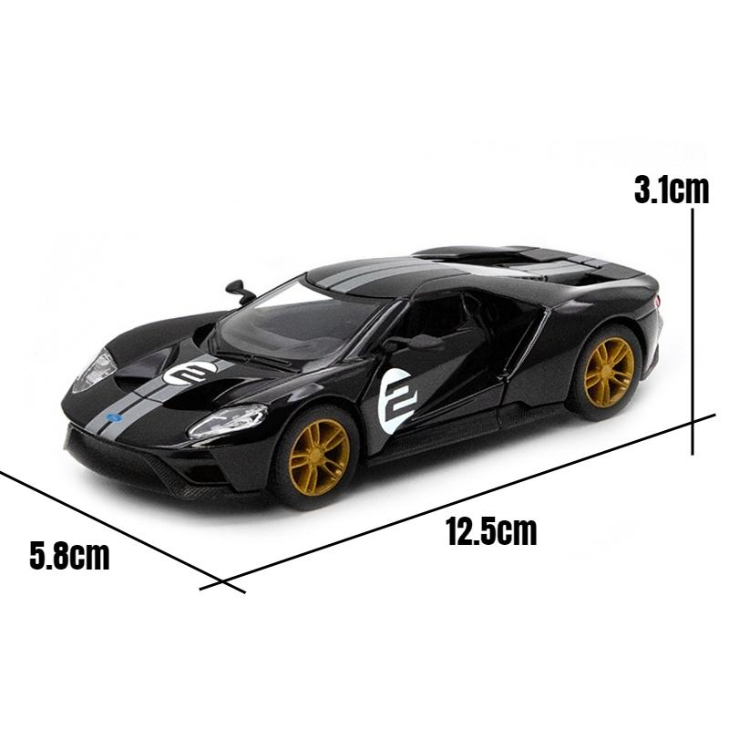 Игрушечная модель автомобиля 1/38 2017 Ford GT Racing Rally литой под давлением миниатюрный металлический коллекционный подарок для детей, мальчиков