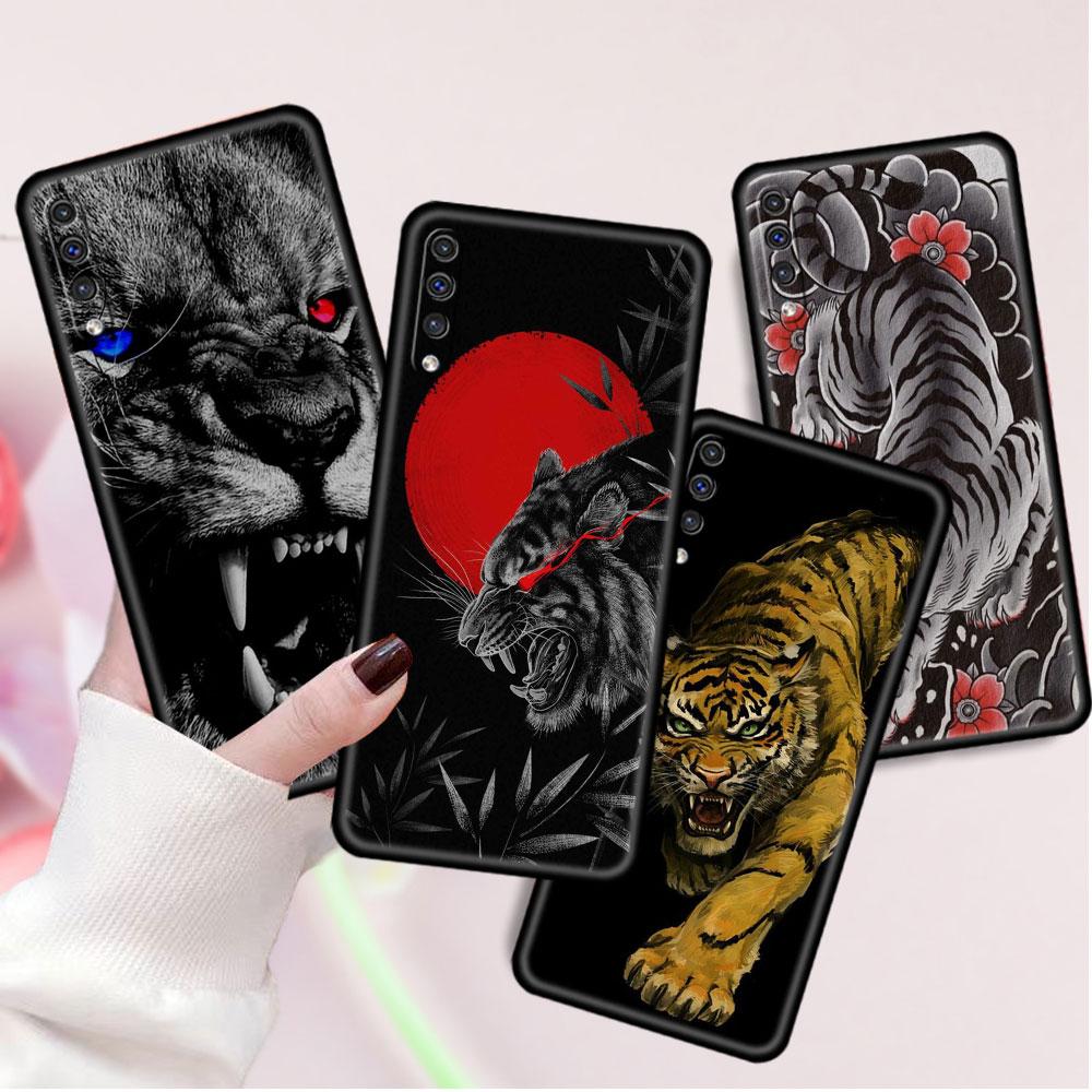 Чехол для Samsung Galaxy A50 A70 A30 A20s A20e A10 A40 A10s A10e M52 M51 M31 M30s M21, черный чехол для телефона Лев Волк