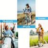 DOMEN Bicycle Rearview Handlebar Mirrors 360 Rotatable for Bike Motorcycle Bendable Hose Adjustable Wide Angle Rear View Mirror