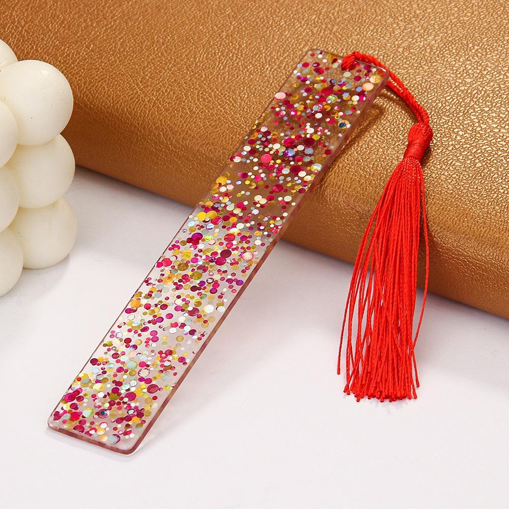 Новые Элегантные Закладки с Кисточками DIY Портативные Блестящие Закладки Карточки для Отметки Страниц Подарки для Чтения