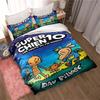 DOG MAN Cute Cartoon Pattern Bedding Set Duvet Cover Set Single Double Bed King Size Bed Set Adult Kid's Bedroom Anime Sheet Set