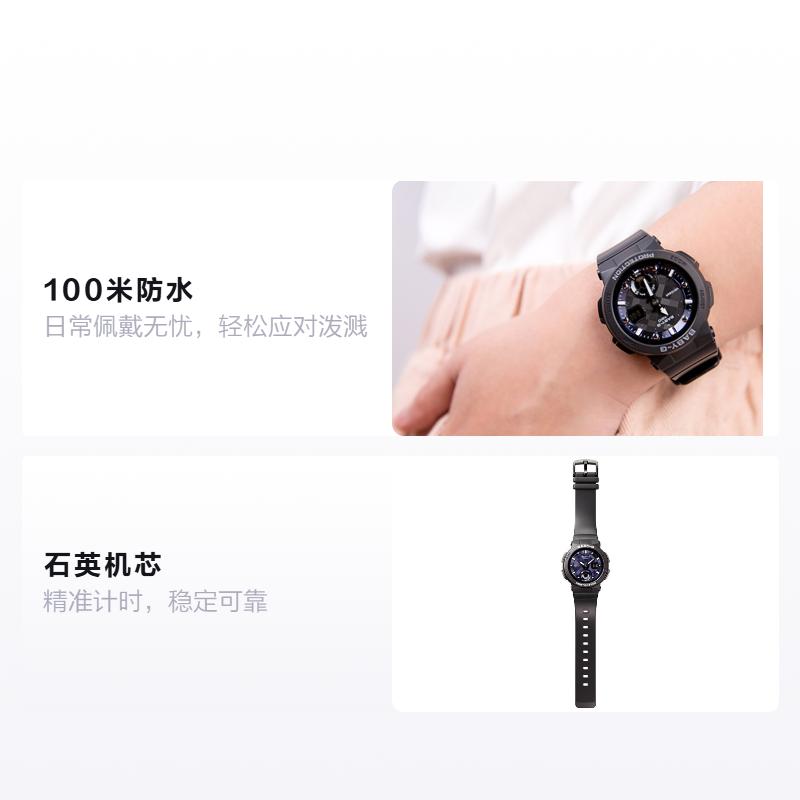 Casio BABY-G Тематическая серия Звездное небо Синий циферблат Кольцо Водонепроницаемые Модные Спортивные Кварцевый механизм Ремешок из смолы Японские и Корейские часы BGA-250-1A