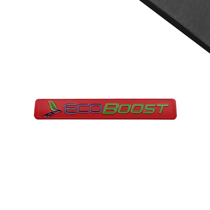 Ecoboost Emblem Car Styling 3D Sticker Metal LOGO Badge For Ford Mondeo Kuga BTRO3 Fusion Transit ST ST line Focus Fiesta Ecosport