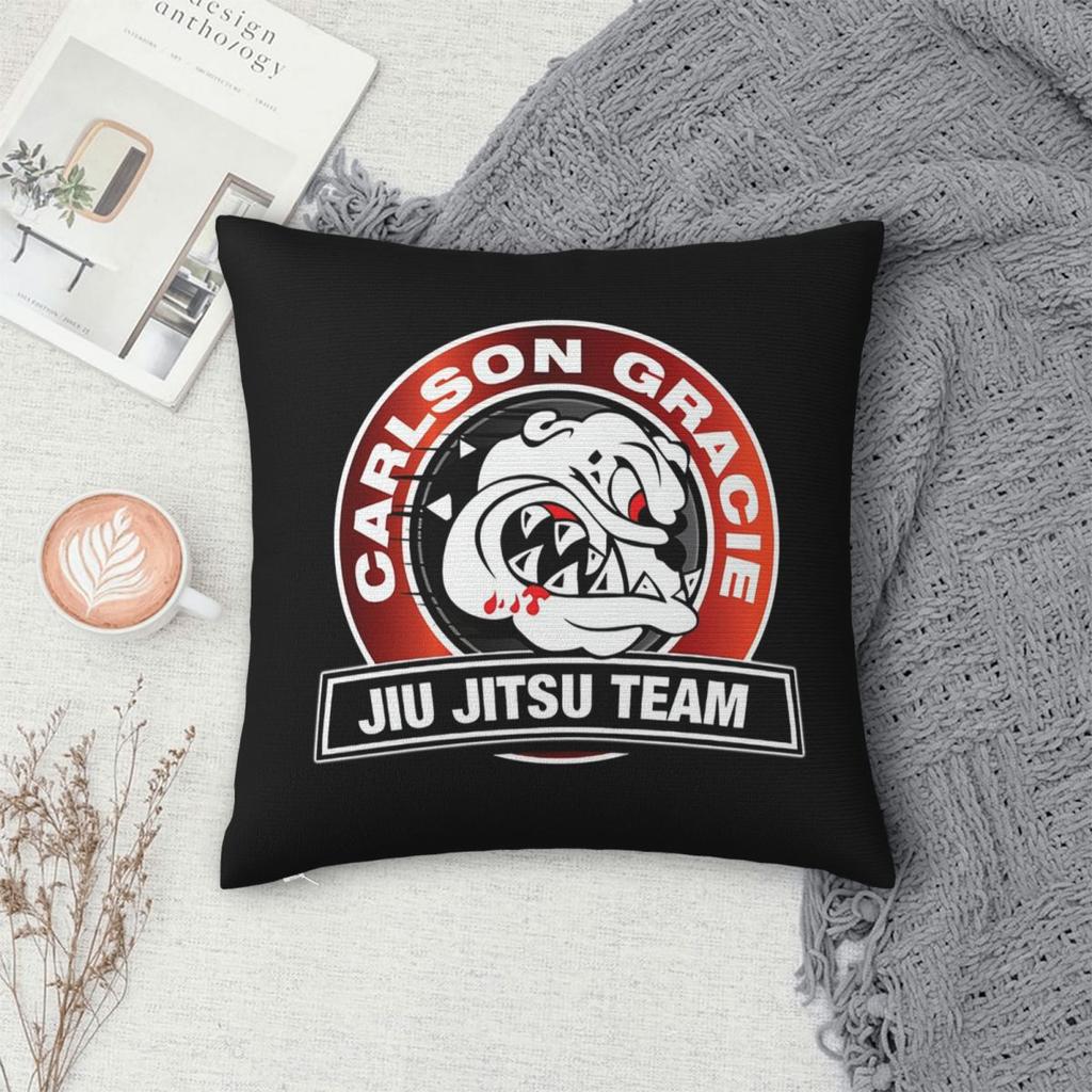 Carlson Gracie Логотип Команда Джиу-Джитсу Квадратная Наволочка Чехол для Подушки Наволочка Чехол для Декоративной Подушки для Дома Спальни Автомобиля