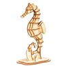 3D Wooden Puzzle TG271 Seahorse with Japanese Instructions Tsukurundesu®
