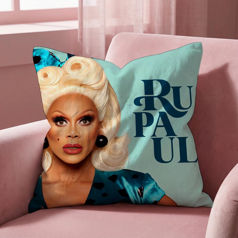 Чехол для подушки R-RuPaul - Универсальный чехол для подушки для дома и автомобиля - Двусторонний, Мягкий и Прочный для Ежедневного Использования