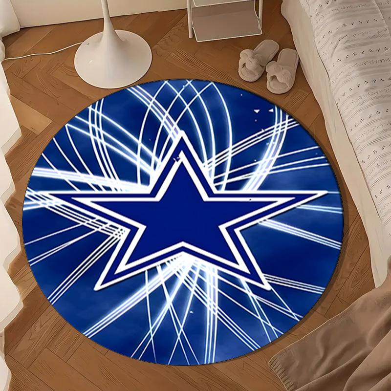 Dallas Cowboys  Round mat, Anti-slip Circle Carpet Chair rug For livingroom,Bedroom, doormat home decor Gift Christmas Gifts